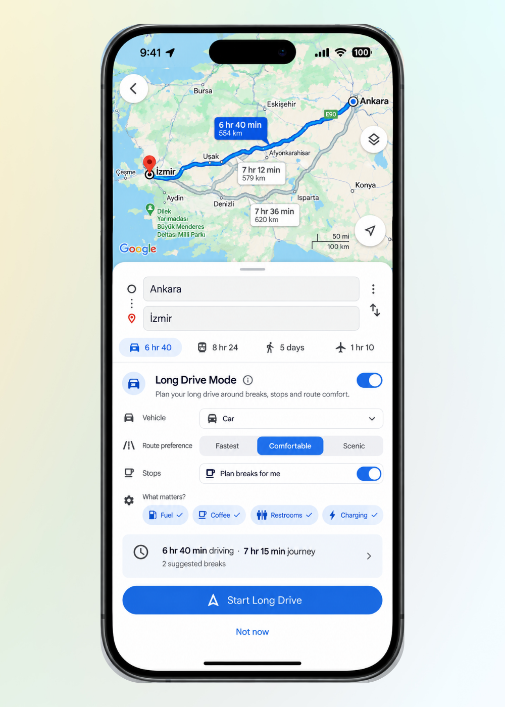 Anticipate User Needs Google Maps phone mockup